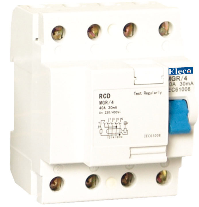 4p Residual Current Circuit Breaker (MGR Series)