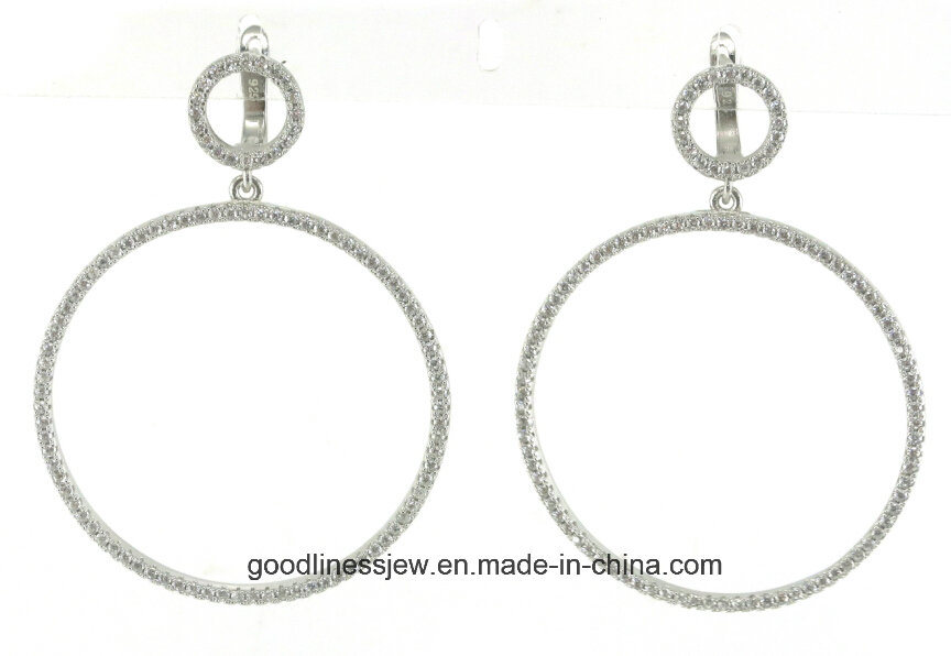 925 Sterling Silver Jewellery and Fashion Round Earrings (E6293)