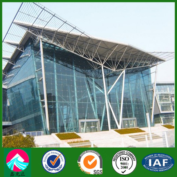 Prefab Steel Building with Glass Curtain Wall Cladding (XGZ-SSB085)