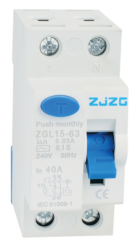 Zgl15-63 2p Residual Current Circuit Breaker