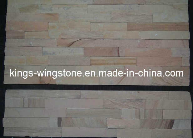 Beige Sandstone Tile, Wall Cladding Tile, Cultural Stone (KSW)
