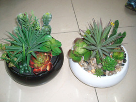 Artificial Cactus with Ceramic Pot
