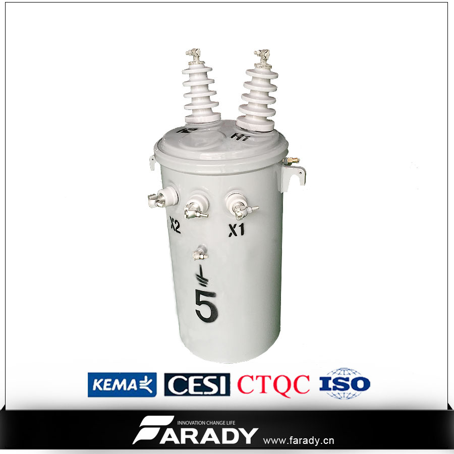 Single-Phase Pole-Mounted 25kv Distribution Oil Power-Transformers
