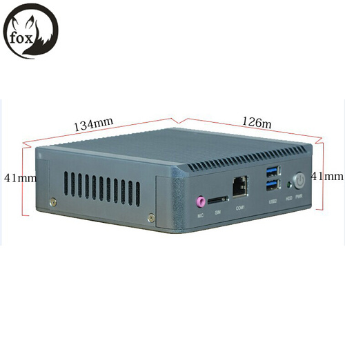 One Network Ports Industrial PC with J1900 Quad Core CPU, System Support Fanless Computing with SIM 3G