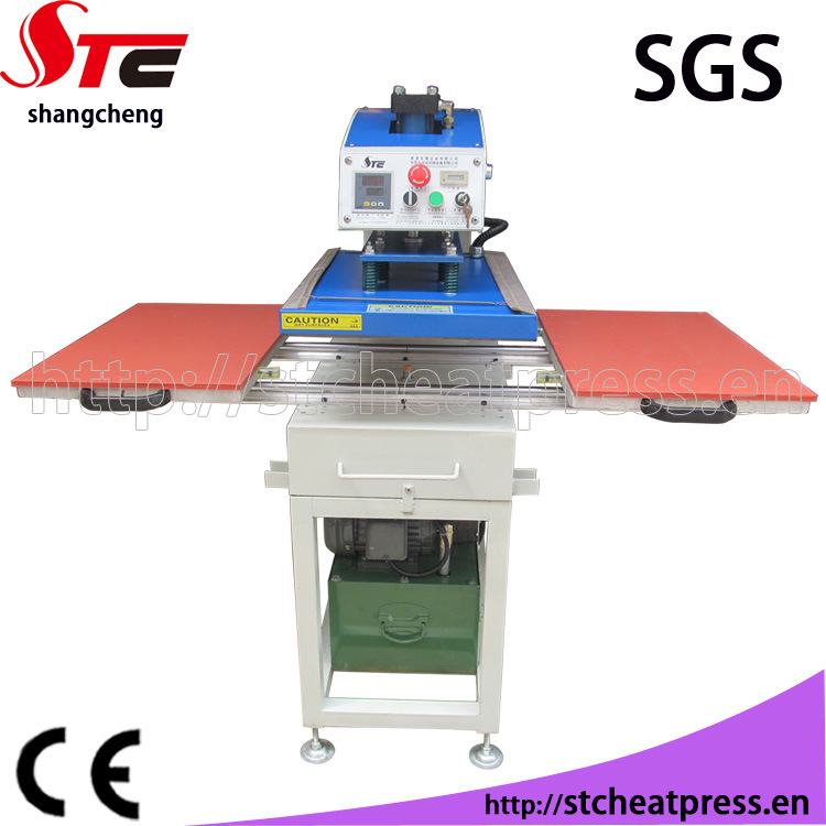 CE Approved 50*70cm Oil Hydraulic Pressure Double Station Flock Printing Machine