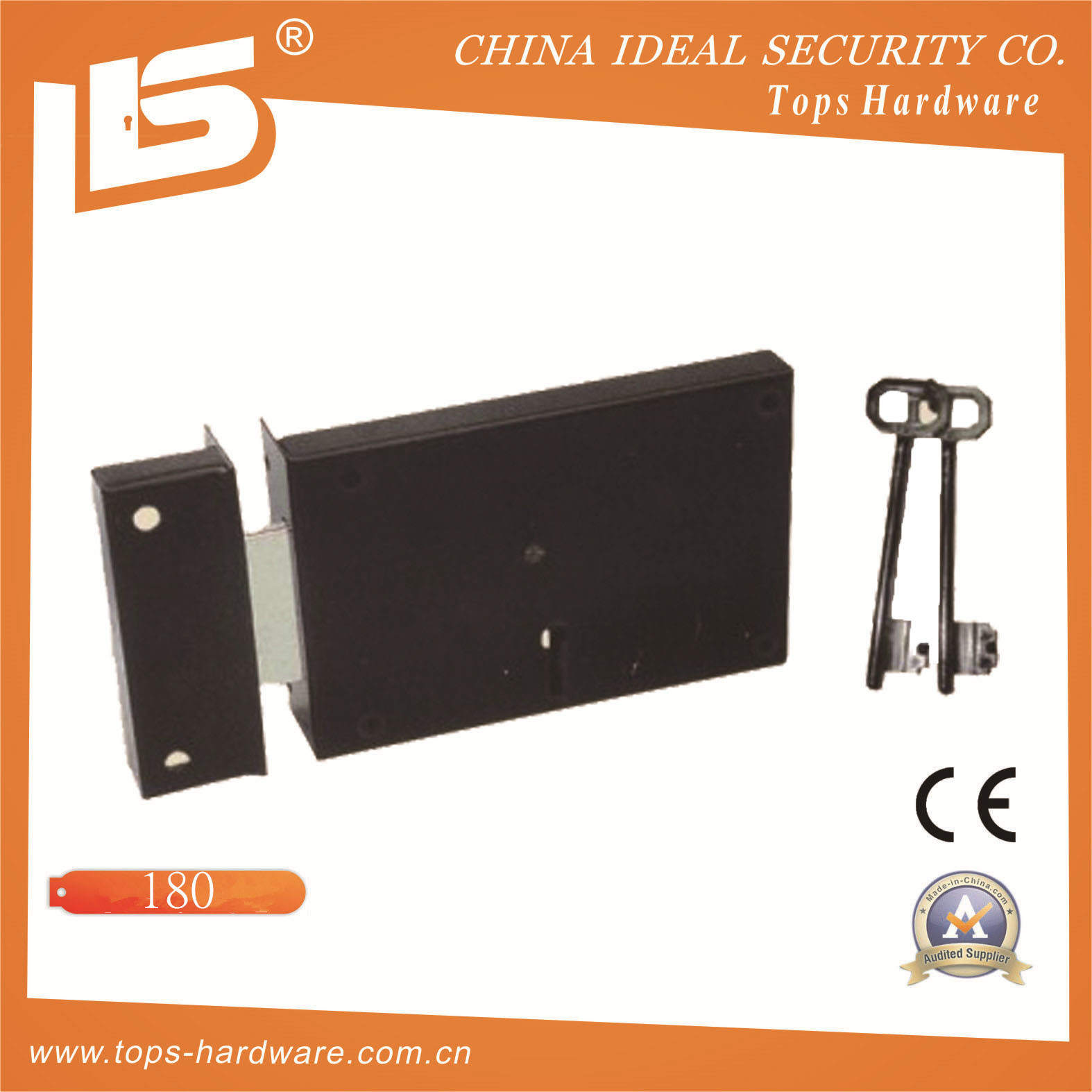 Security High Quality Door Rim Lock (180)