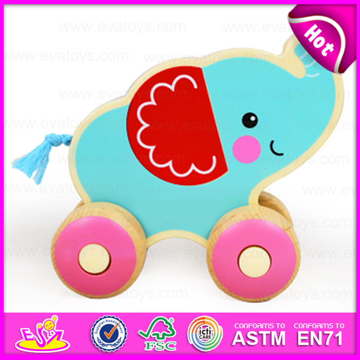 2015 Wooden Pull String Toy for Baby, Hot Sale Wooden Pull String Toy, Educational Wooden Pull String Toy W05b126