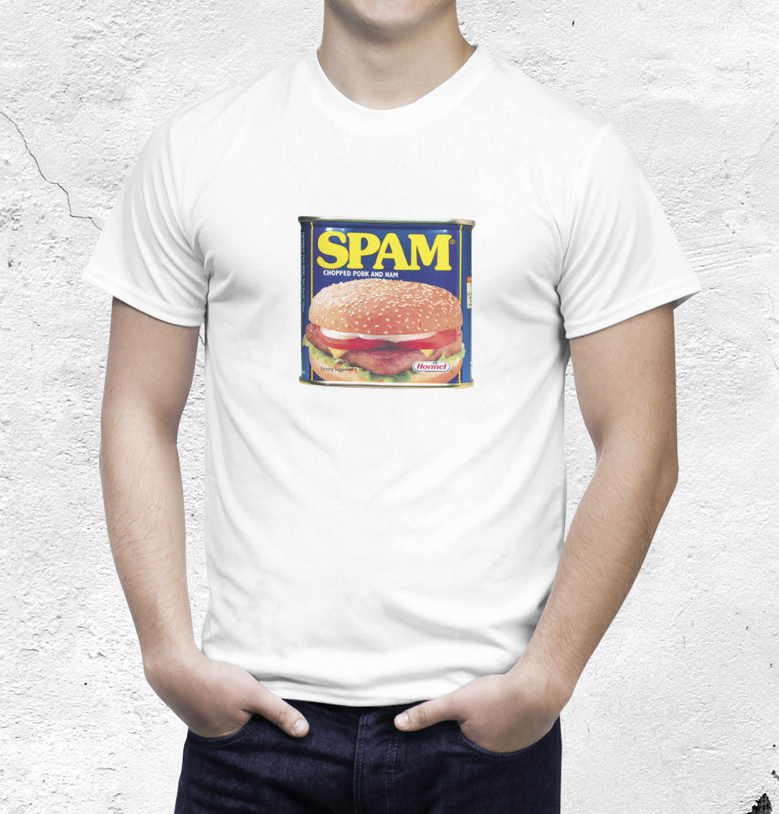 Spam Tshirt Meat in a Tin