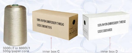 100% Viscose Rayon Embroidery Thread