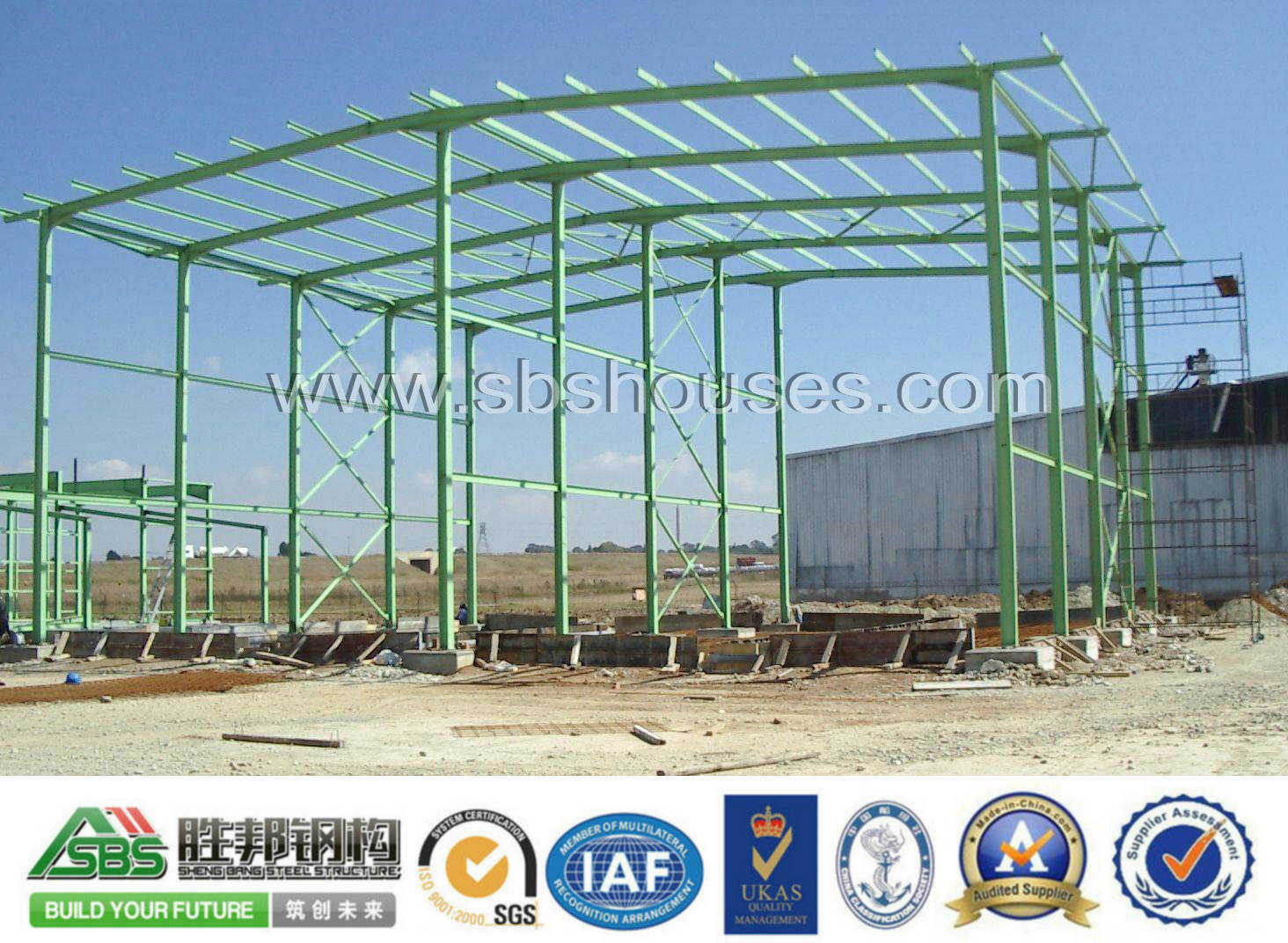 Prefabricated Industrial Engineering Steel Structure Modular Warehouse Building
