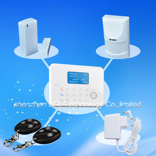 CE-Approved Business/Home Touch LCD Security GSM Alarm Host System (L&L-816G)