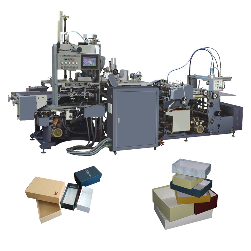 CE Approved Shoes Box Rigid Box Making Machine From Zhongke