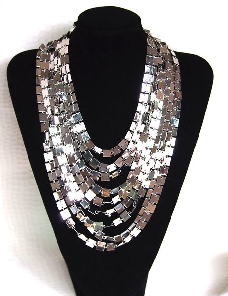 New Fashion Silver 9 Alloy Necklace Jewelry Necklace Jewellery Heart Multi-Level Alloy Necklace Fashion Jewelry Sp019