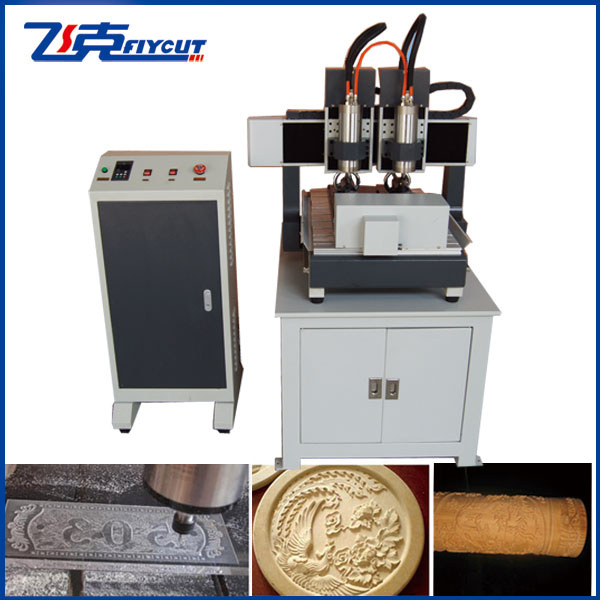 2 Rotary Device Small CNC Engraving Machinery Mini Engraver