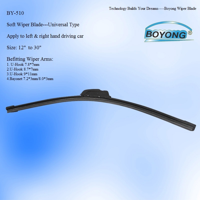 Universal Windshield Wiper Fiting for More Than 95% Car Types