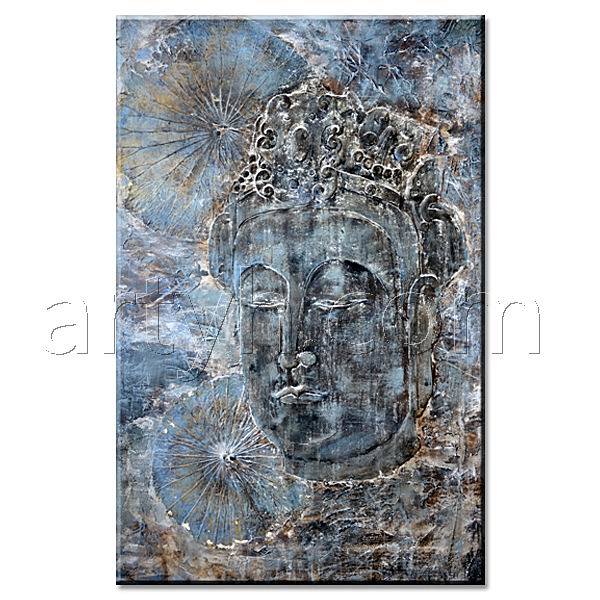 Wholesale Handmade Modern Colorful Decoration Buddha Painting Abstract