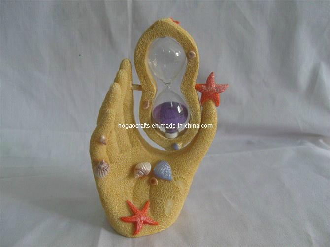 Cute Shell Polyresin Children Brush Timer (HG499)