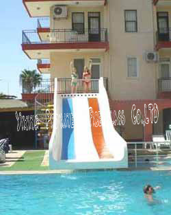 Poolside Small Wide-Body Slide Pool Slides