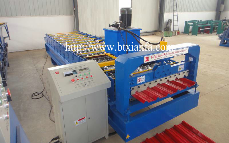 Trapezoidal Roof Sheet Roll Forming Machine