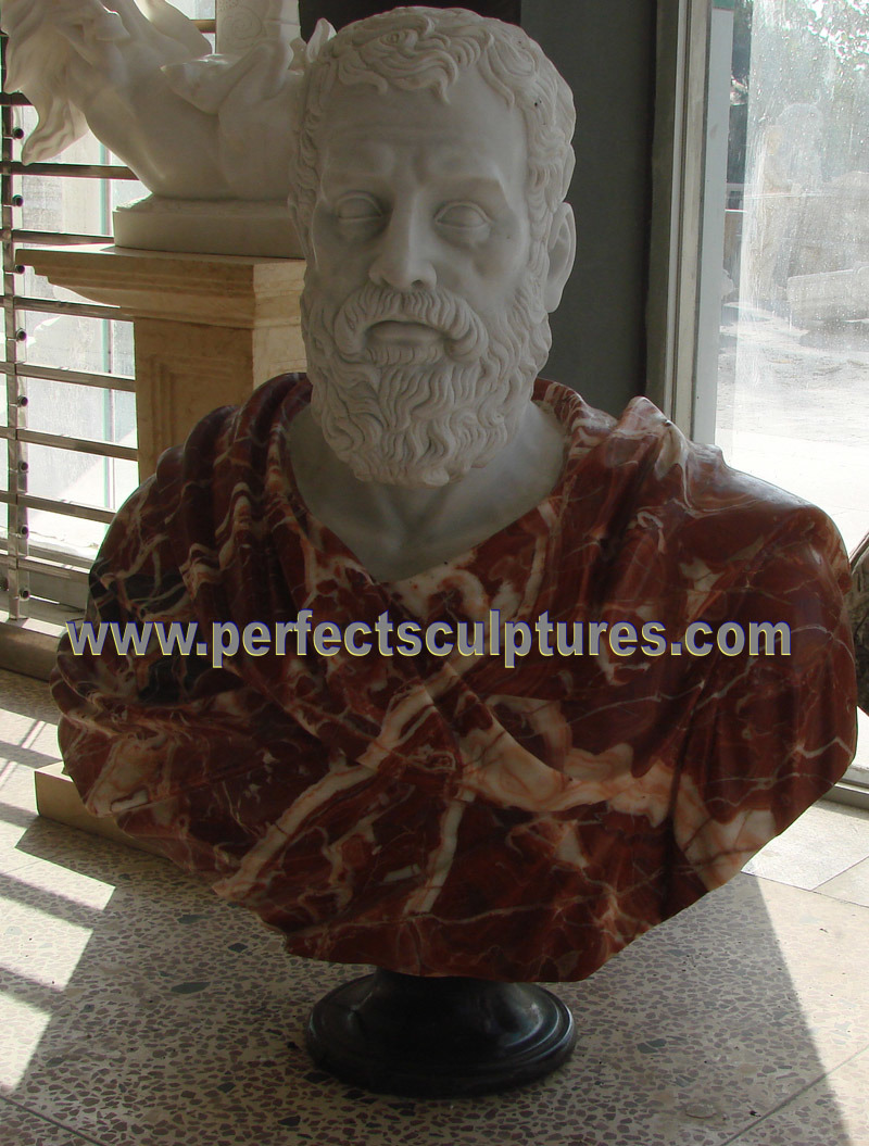 Head Statue Bust Sculpture with Stone Marble Granite Sandstone (SY-S236)