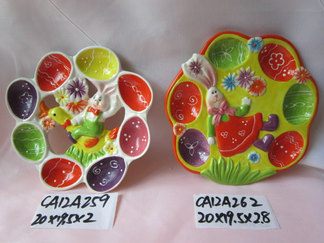 Ceramic Easter Egg Plate