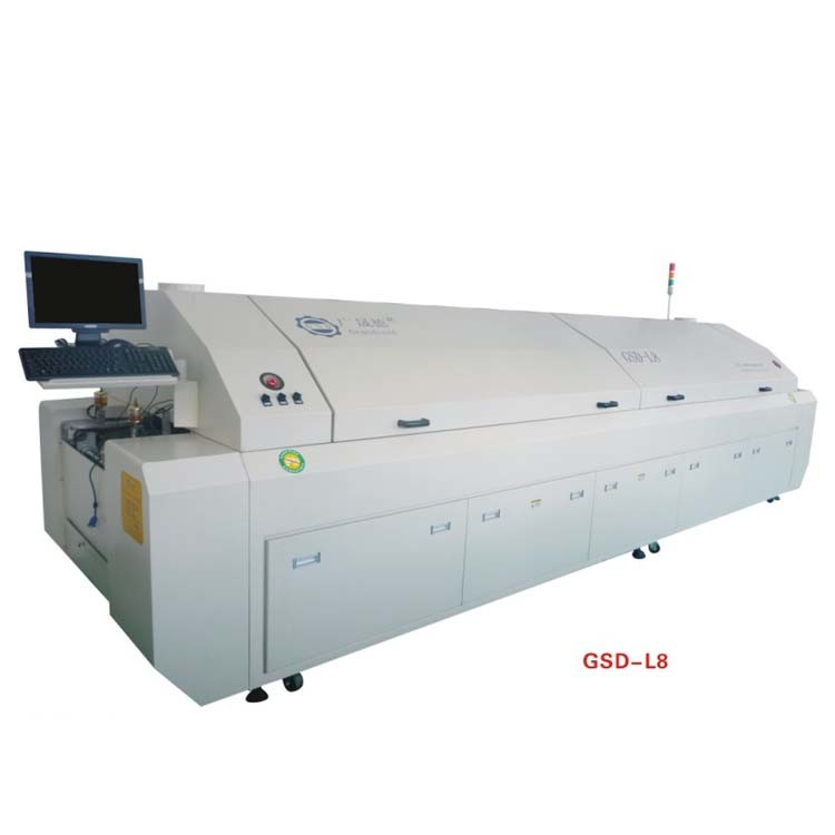 Lead Free Reflow Oven 16 Heading Zone 2 Cooling Zone Reflow Soldering Equipment