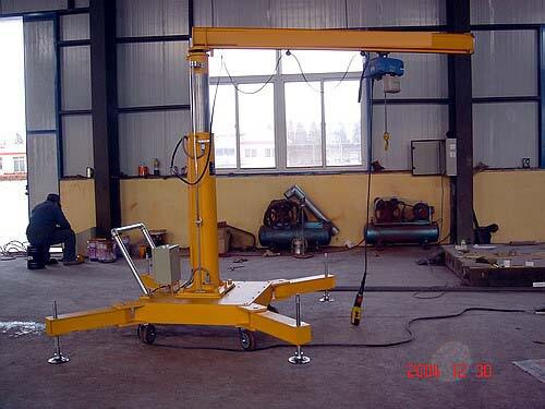 5t Small Mini Mobile Jib Crane with Wheels