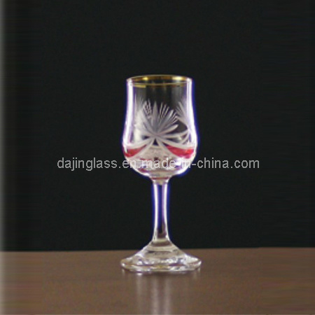 Crystal Goblet with Flower