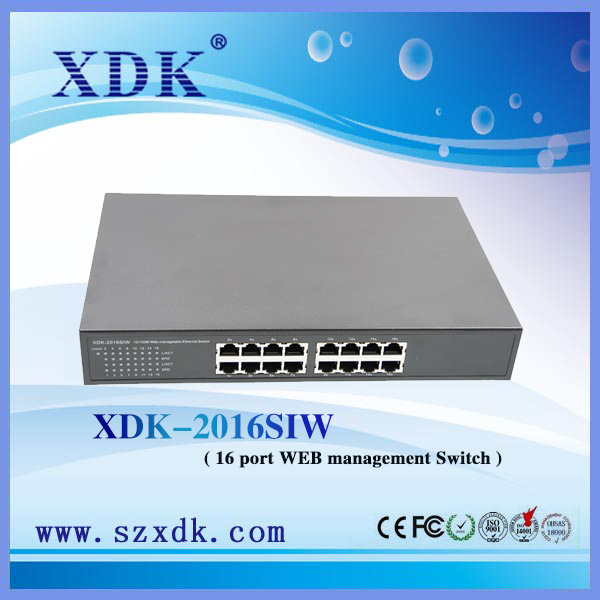 16 Port 10/100m Mini Management Ethernet Switch