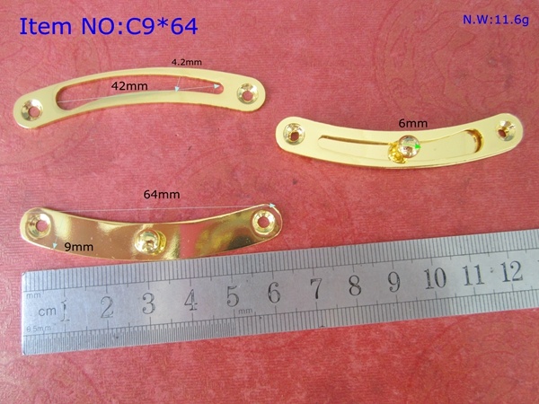 Custom Made Gold Color Arched Shape Metal Hinge