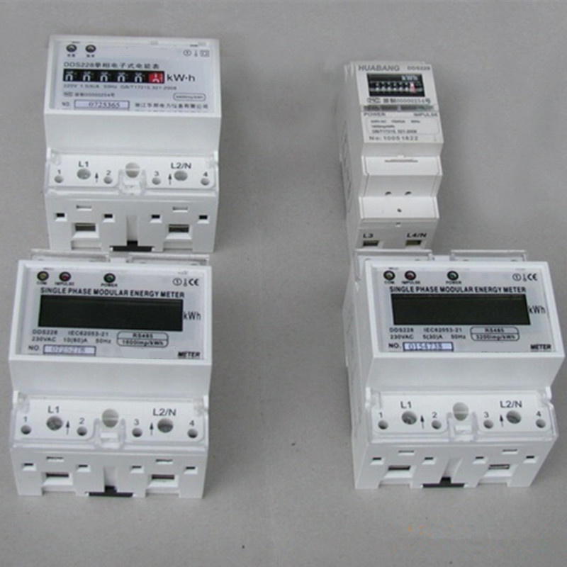 Triple Phase DIN-Rail Multi-Rate Watt-Hour Meter