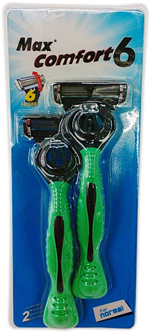 P6 Razor, 6 Sensor Blades Razor, Match to Dorco Pace6 for Lady (JG-S9600)