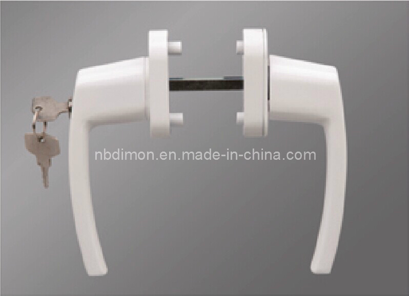 UPVC Window White Color Handle with Lock (DM-ZS 006-1)