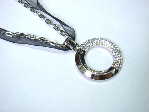 Designer Inspired Necklace- Hoop Pendant