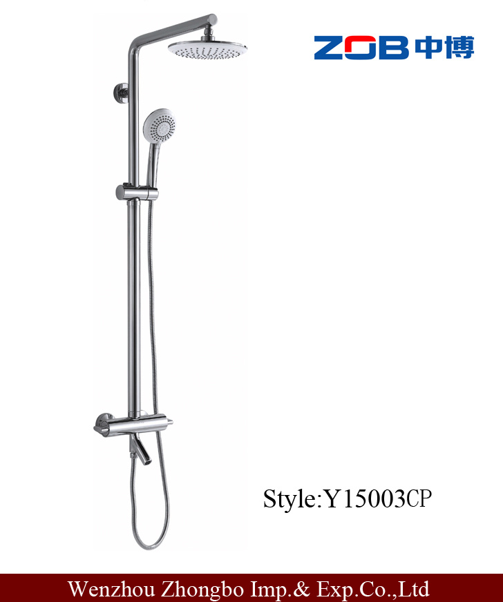 Thermostatic Hard-Tube Bathroom Shower (Y15003CP)