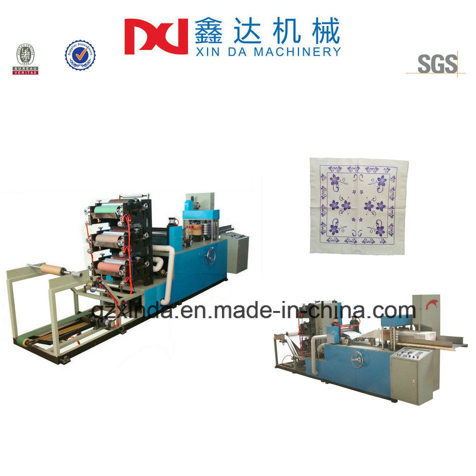 Fully Automatic Machine Color Printing Folding Napkin Paper Equipment