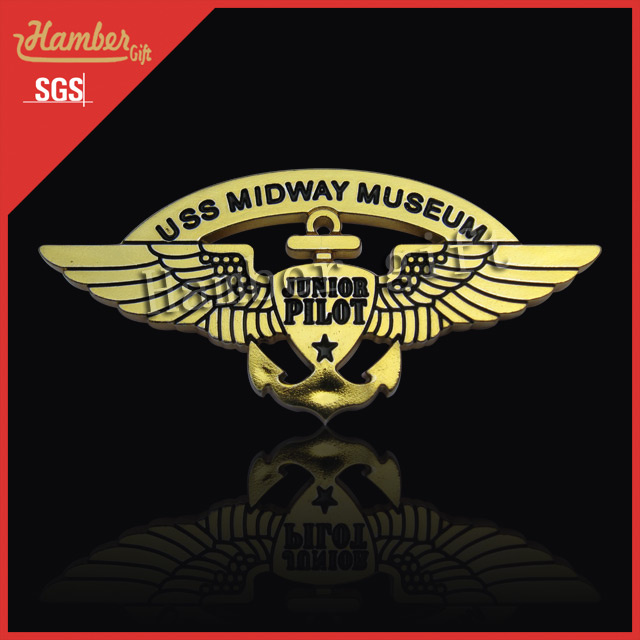 Golden Plastic Badge