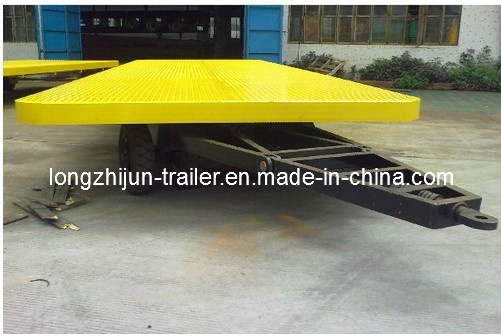 30ft 2axle Full Cargo Flatbed Semi Trailer-1