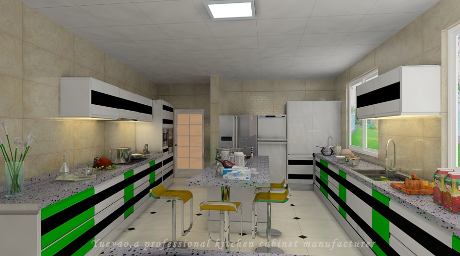 Customized Lacquer Kitchen Cabinet (S012)
