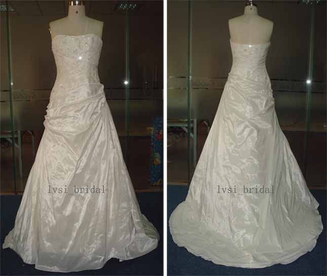 A-Line Lace Bridal Wedding Dress (B281525)
