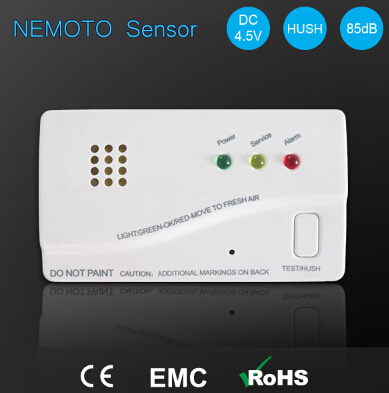9V Home Security System Independent Carbon Monoxide Alarm (PW-916)
