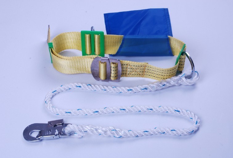 PP Waist Safety Harness Positioning Belt with Rope Lanyard (DHDY003)