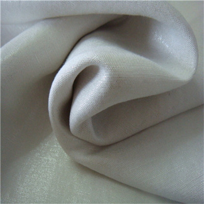 2014 Silver Printing Linen and Viscose Fabric