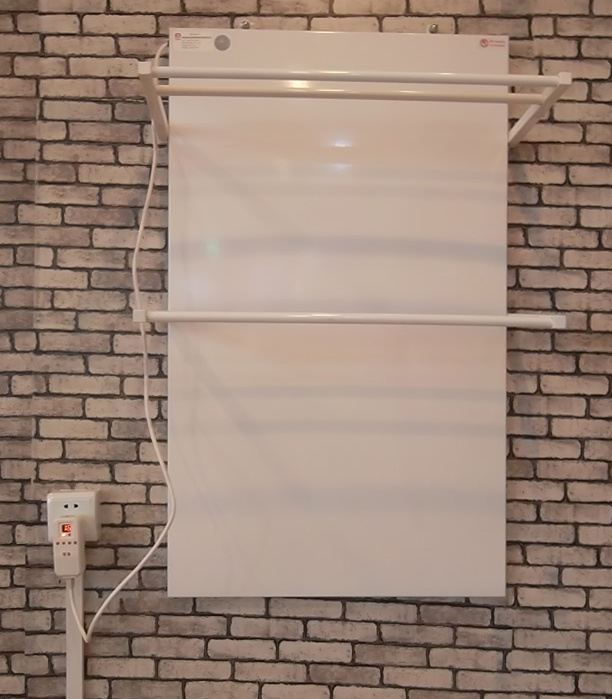 Carbon Crystal Bathroom Heater with Thermostat Far Infrared Panel