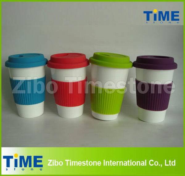 2014 Ceramic Travel Mug Silicon Lid
