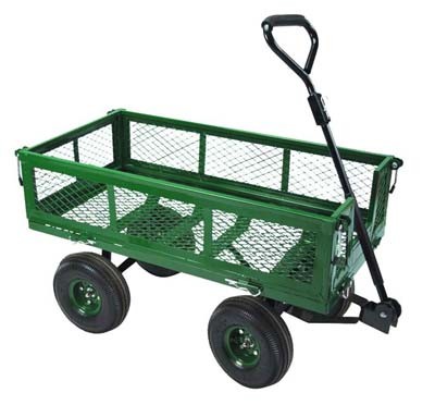 4 Wheels Utility Metal Mesh Garden Cart (TC1840)