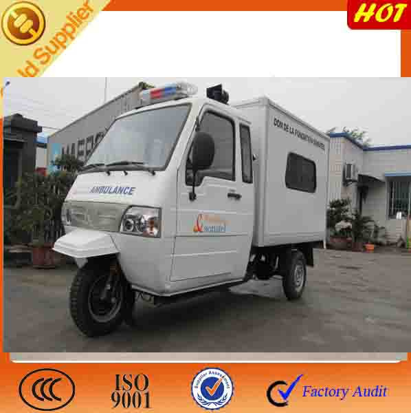 China Ambulance Tricycle with One Bed in Cargo Box for Emgercy Situation