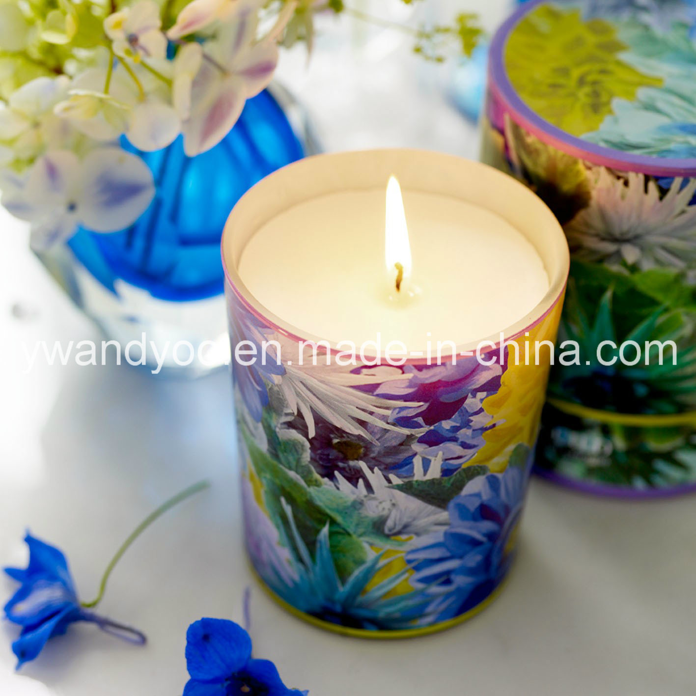 Summer Flowers Nature Scented Candle
