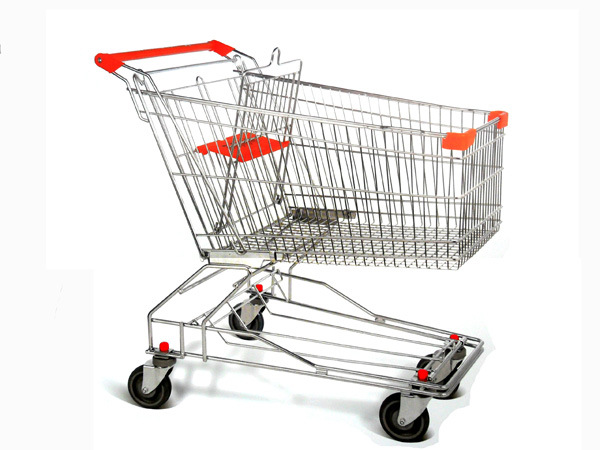 Metal Store Supermarket Shopping Trolley Cart