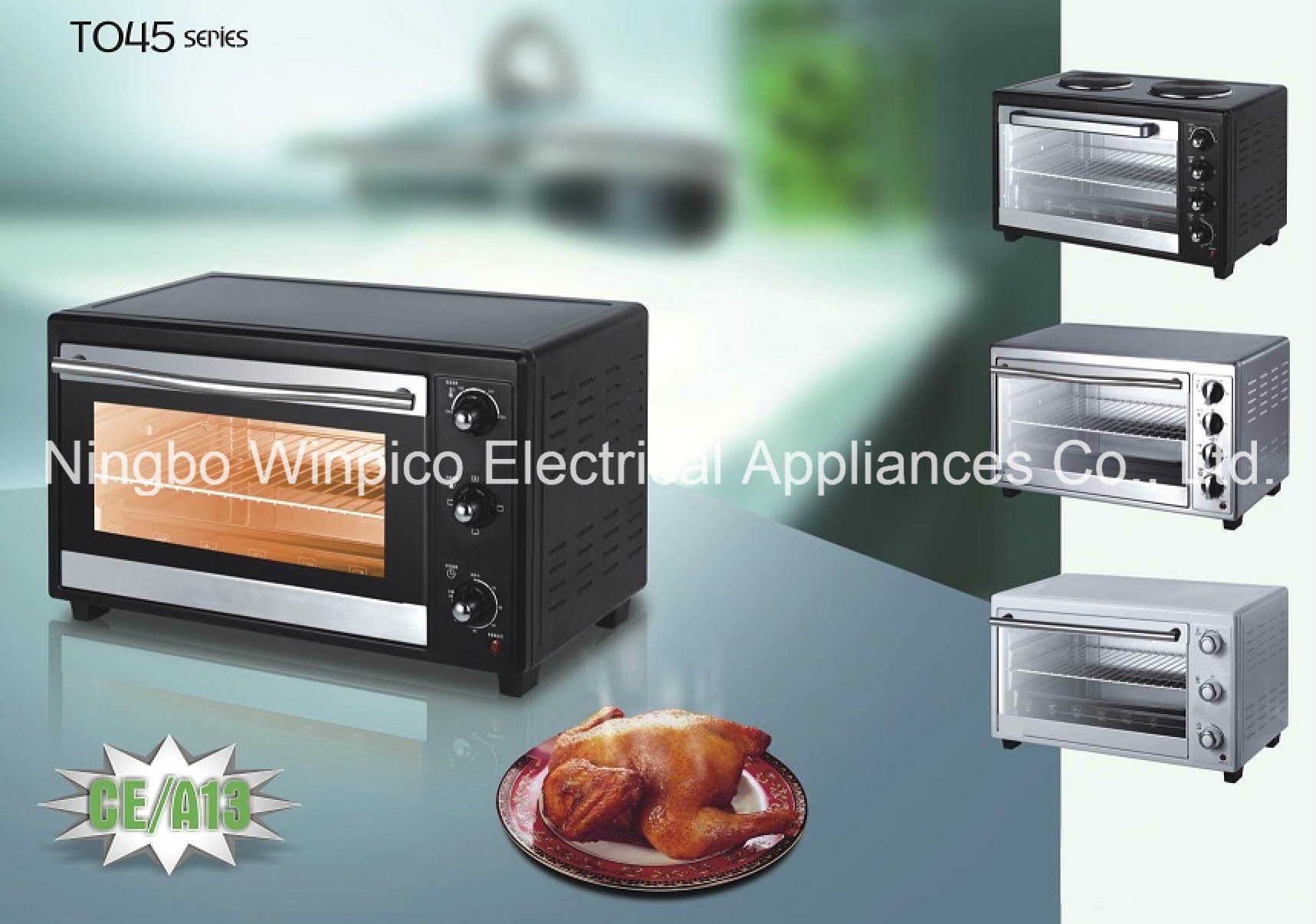 9-Slice Rotiserrie Convection Countertop Toaster Oven